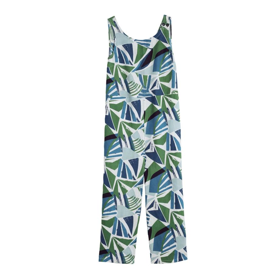 Seasalt Cornwall Seasalt Cornwall Jumpsuit Salt Air blauw / groen / wit -