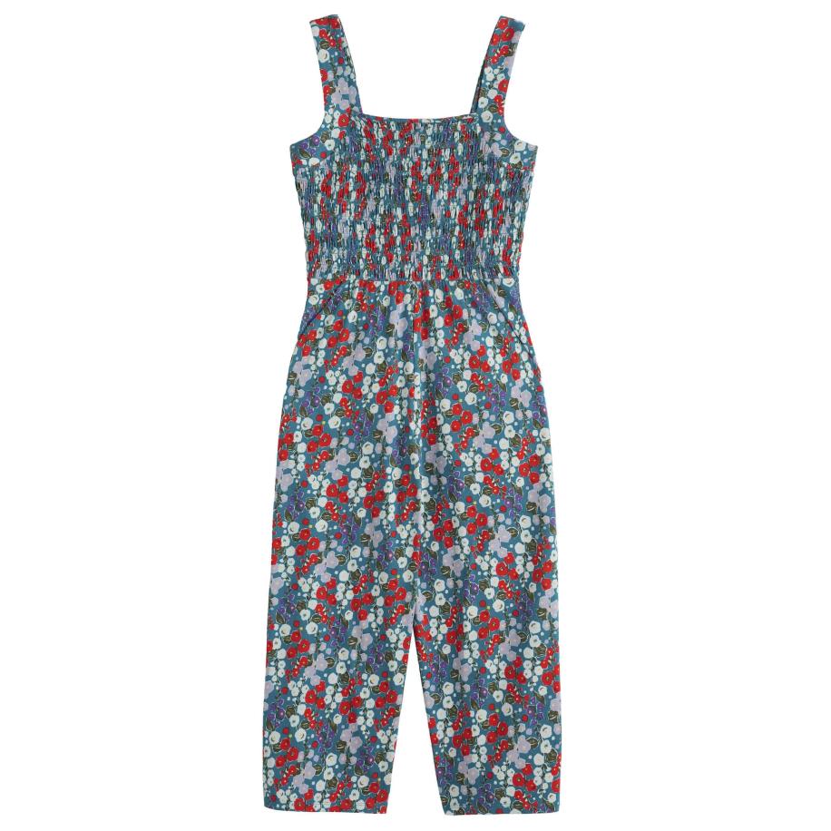 Seasalt Cornwall Seasalt Cornwall Jumpsuit Waxwing blauw / groen / rood / wit -