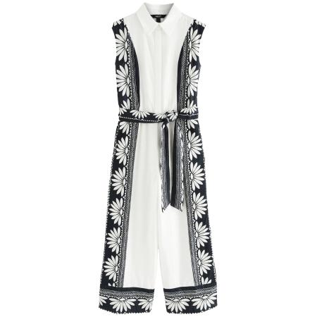 Next Next Jumpsuit Petite zwart / wit