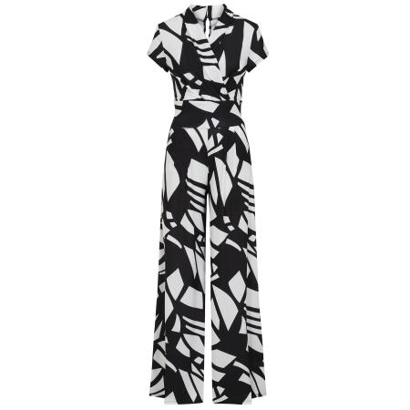 HotSquash HotSquash Jumpsuit zwart / offwhite