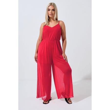 Limited Collection Curve Rode Mesh Jumpsuit Size 58-60