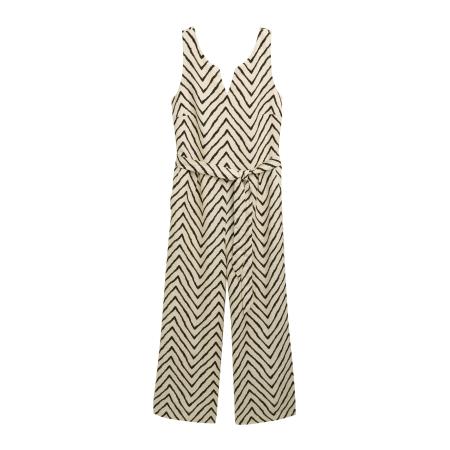 Tom Tailor TOM TAILOR Jumpsuit nude / zwart