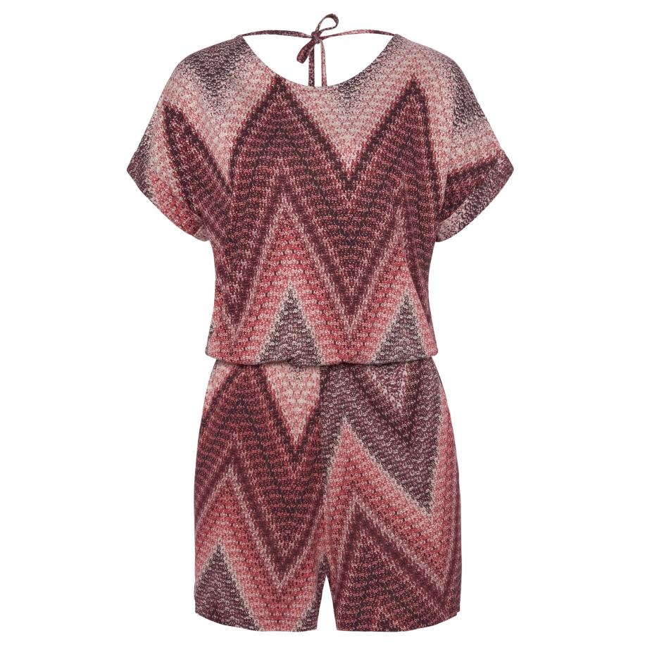 Lascana LASCANA Jumpsuit Missoni sand / bordeaux / lichtrood -