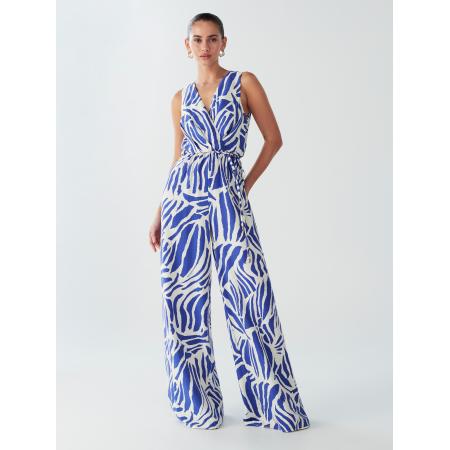 BWLDR BWLDR Jumpsuit Parkes blauw / wit