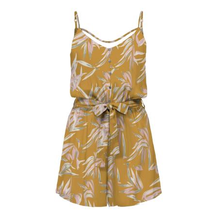 Only ONLY Jumpsuit NOVA mosterd / groen / sering / offwhite