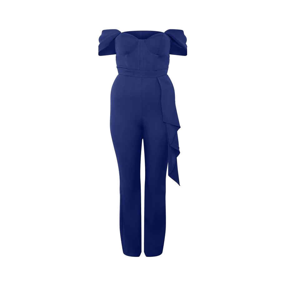 Chi Chi London Chi Chi London Jumpsuit royal blue/koningsblauw -