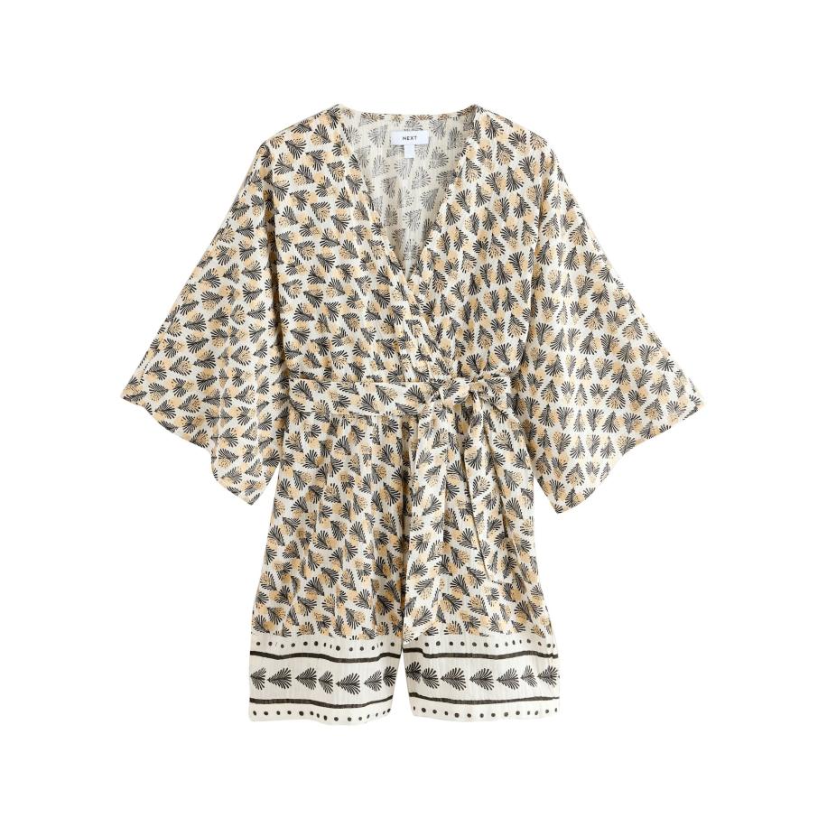 Next Next Jumpsuit beige / ivoor / zwart / natuurwit -