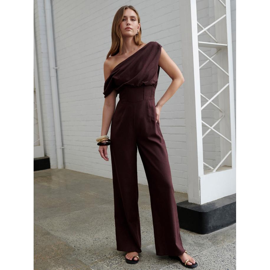 BWLDR BWLDR Jumpsuit Marzia chocoladebruin -