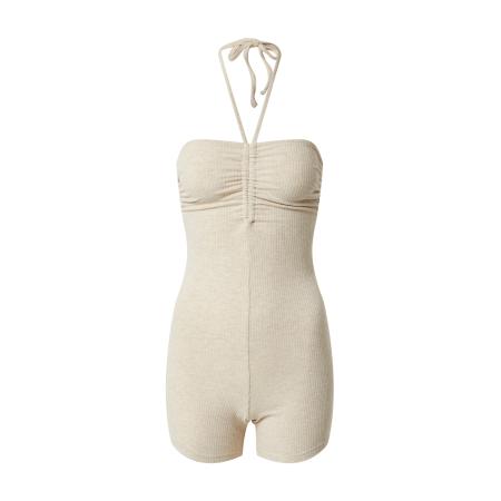 EDITED EDITED Jumpsuit Jackline beige gemêleerd