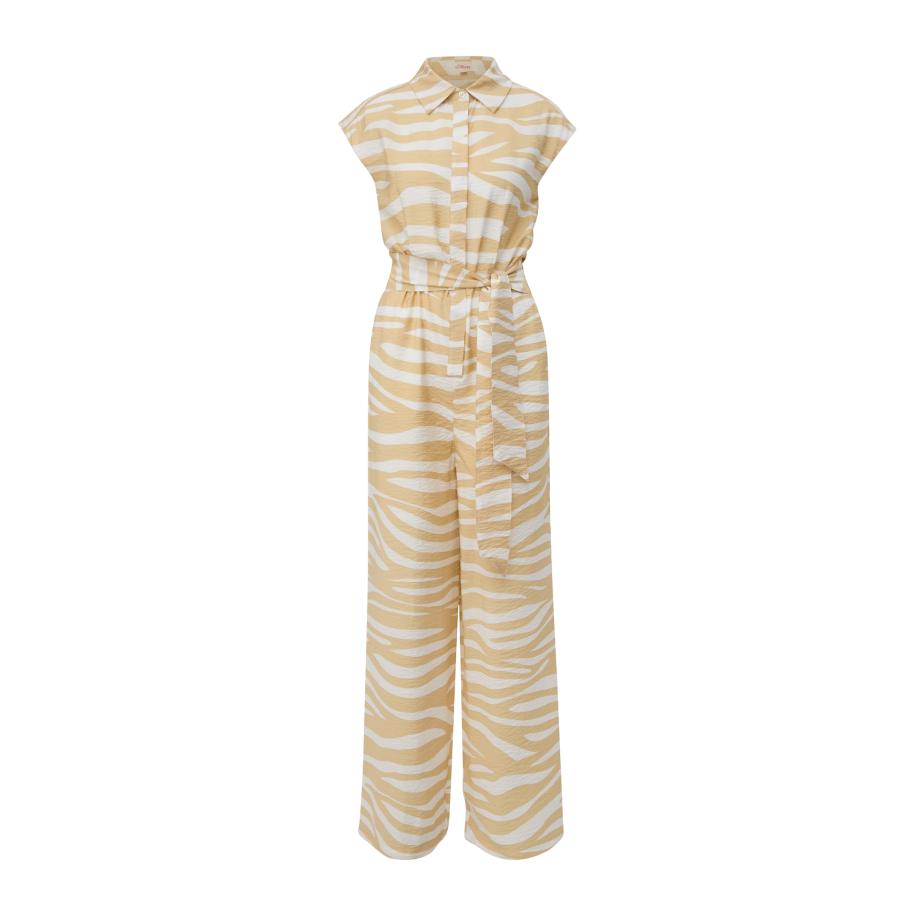 s.Oliver s.Oliver Jumpsuit camel / wit -