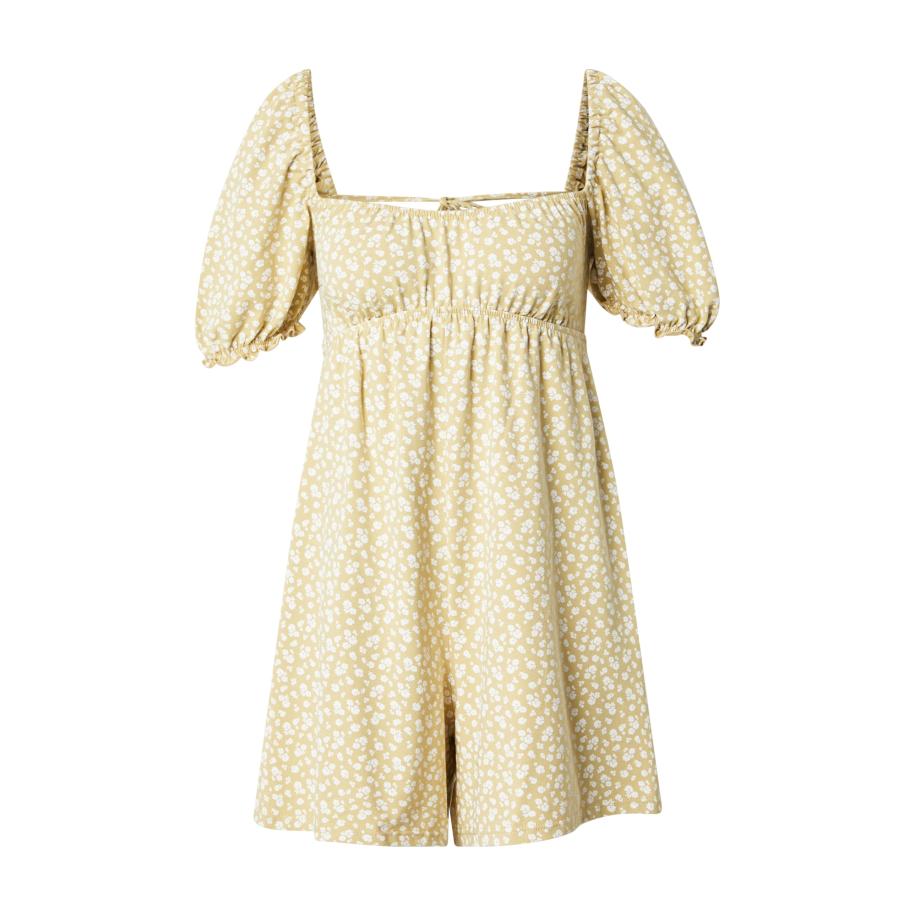 Miss Selfridge Miss Selfridge Jumpsuit pasteelgeel / wit -