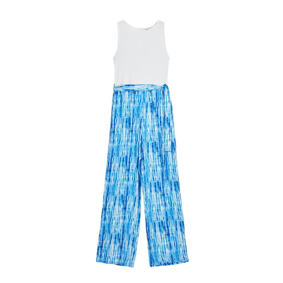Desigual Desigual Jumpsuit blauw / aqua / wit -