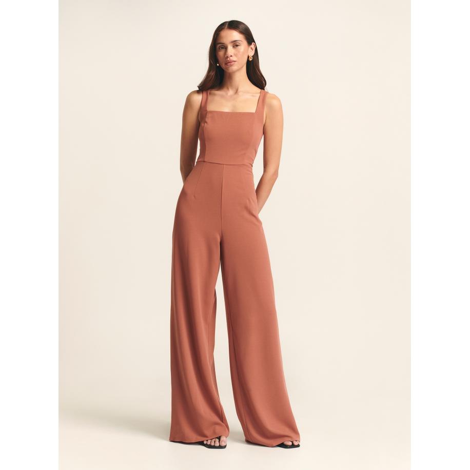 St MRLO St MRLO Jumpsuit Anika roestbruin -