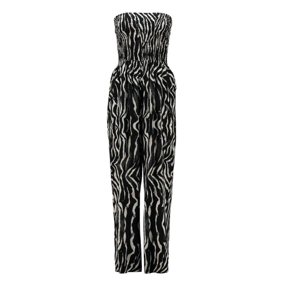 Hailys Hailys Jumpsuit Ja44nina zwart / wit -