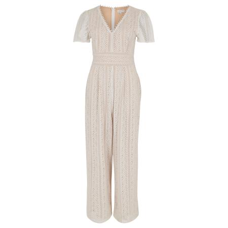 Apricot Apricot Jumpsuit beige / wit