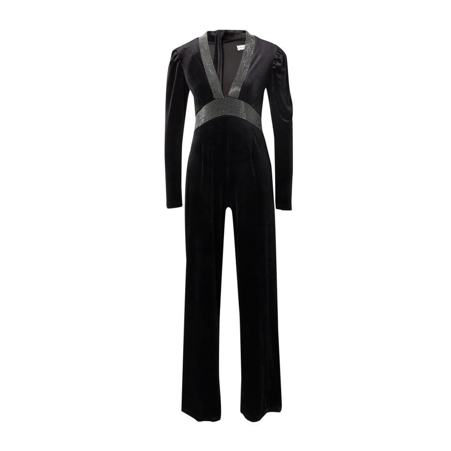 Warehouse Warehouse Jumpsuit Hotfix zwart / zilver -