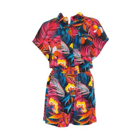 Sunflair SUNFLAIR Jumpsuit neonblauw / geel / lichtrood / zwart
