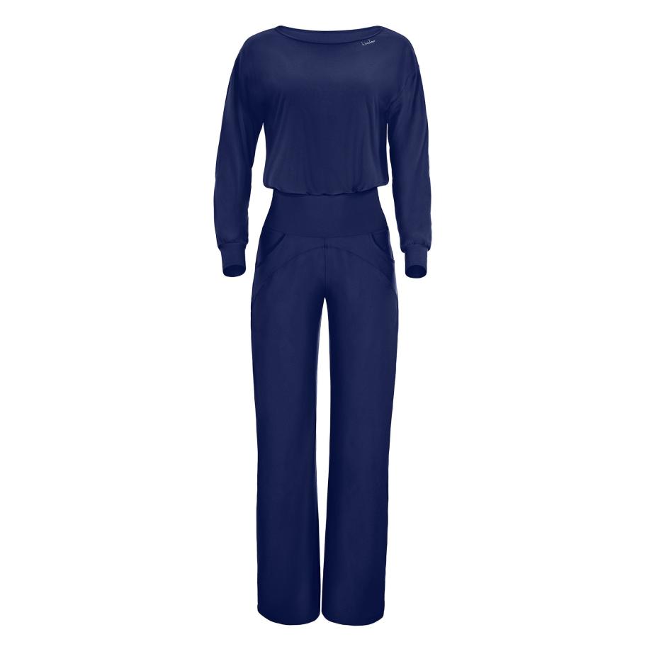 Winshape Winshape Jumpsuit JS101LSC donkerblauw -
