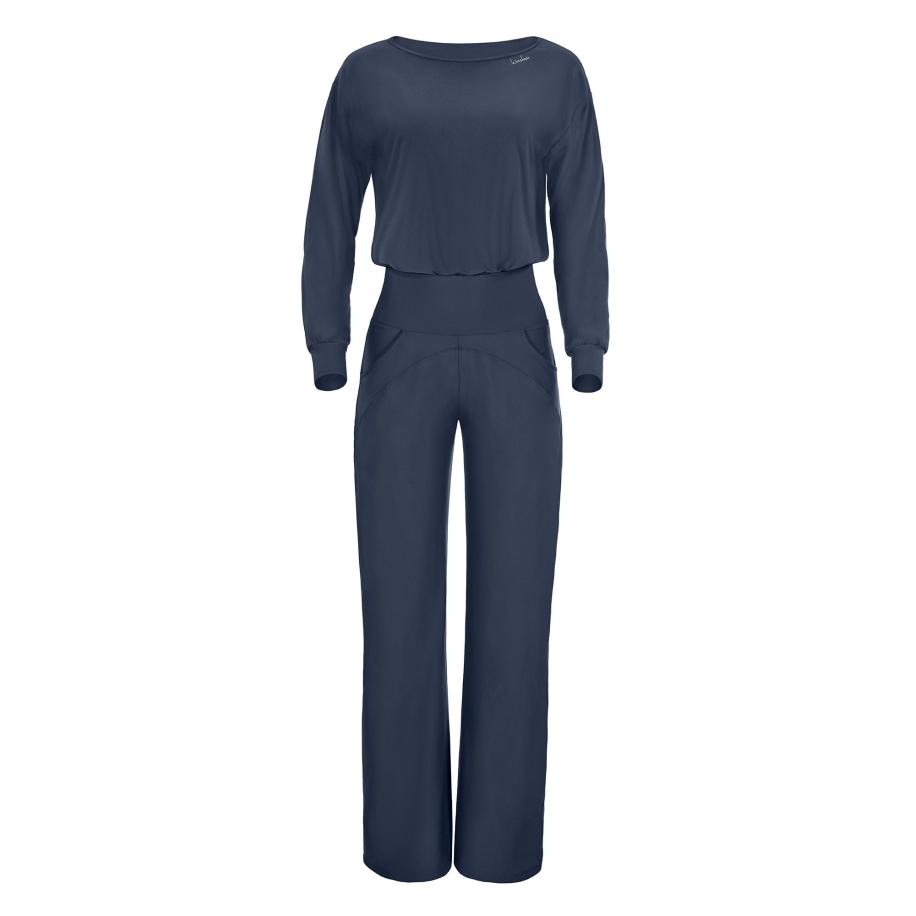 Winshape Winshape Jumpsuit JS101LSC antraciet / wit -