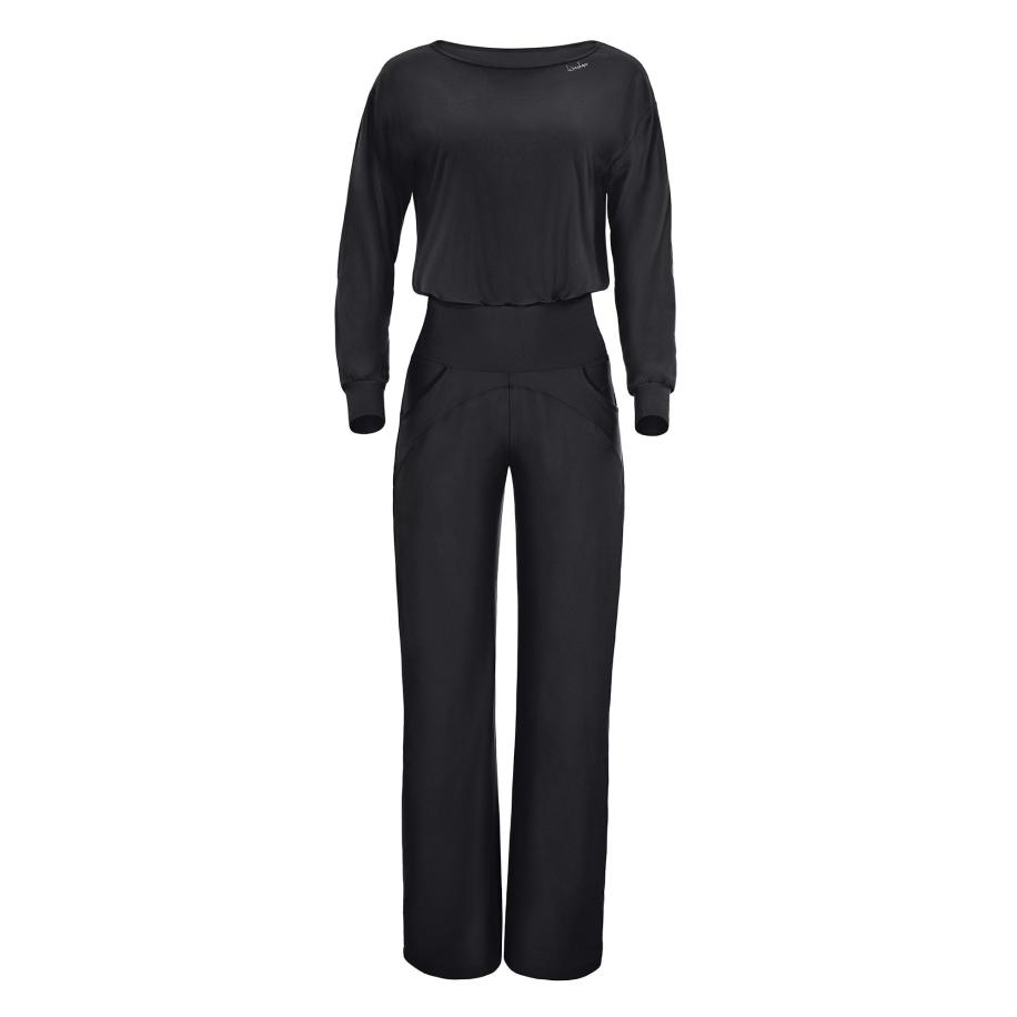 Winshape Winshape Jumpsuit JS101LSC zwart / wit -