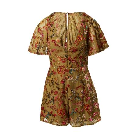 Nasty Gal Nasty Gal Jumpsuit beige / olijfgroen / petrol / wijnrood