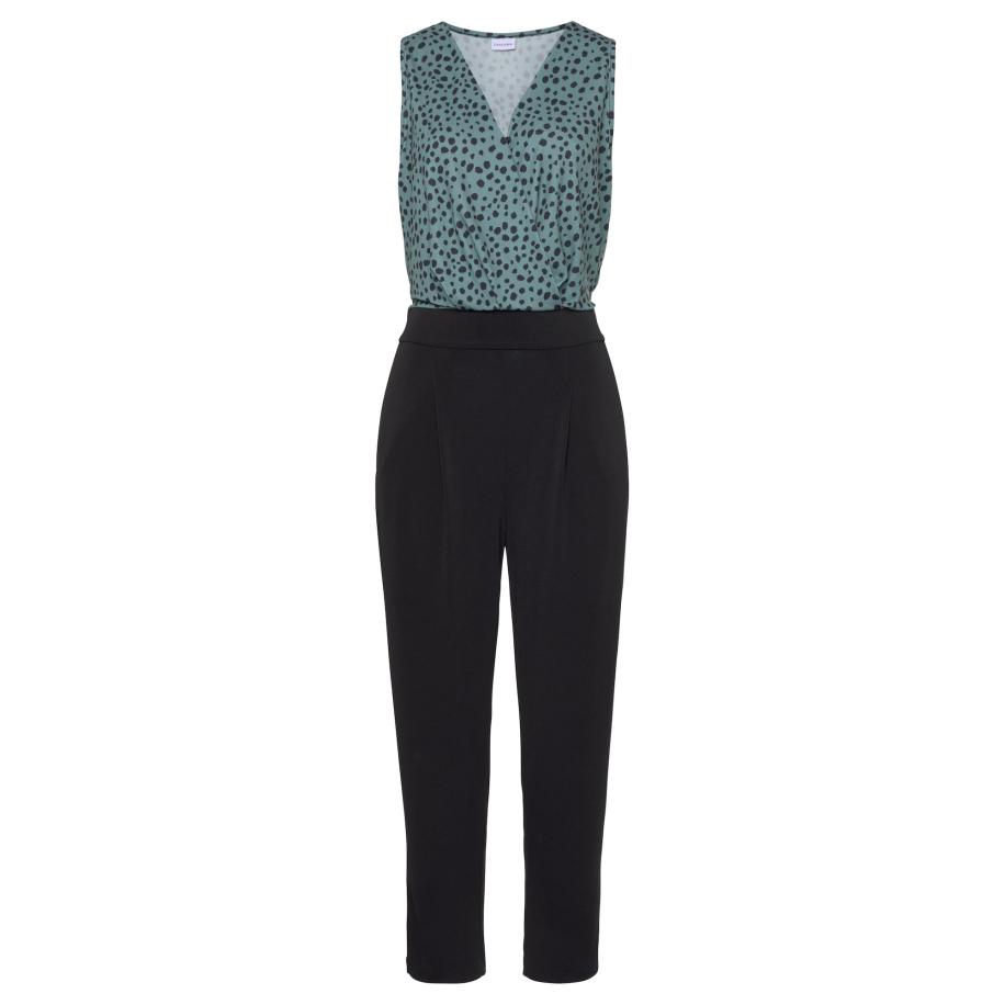 Lascana LASCANA Jumpsuit groen / zwart -