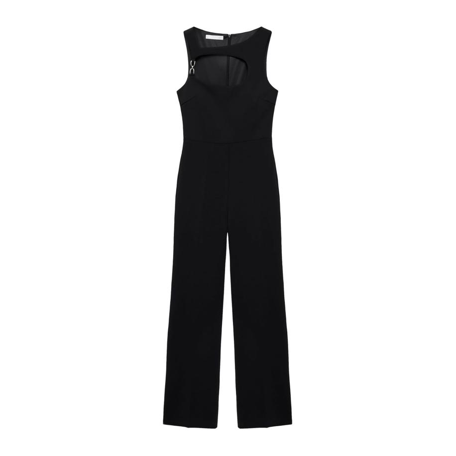 Mango MANGO Jumpsuit Stern zwart -