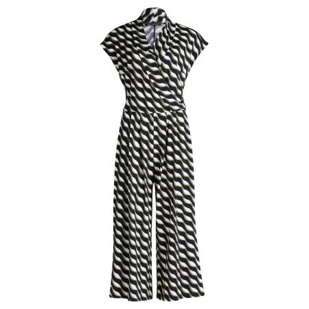 Betty Barclay Betty Barclay Jumpsuit donkerblauw / groen / natuurwit