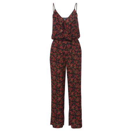 KOROSHI KOROSHI Jumpsuit groen / rood / zwart