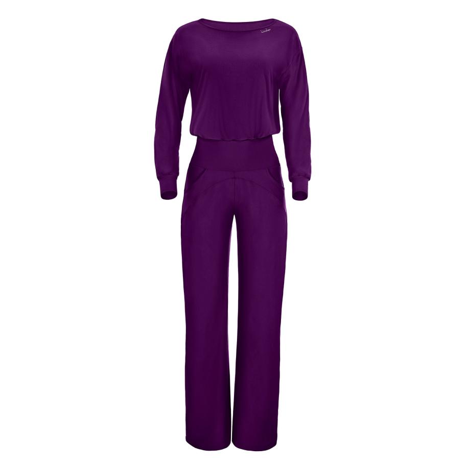 Winshape Winshape Jumpsuit JS101LSC pruim -