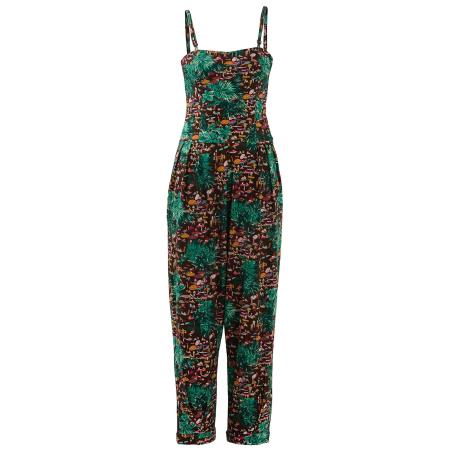 Anou Anou Anou Anou Jumpsuit bruin / geel / groen / pink / zwart