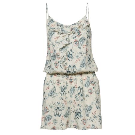 KOROSHI KOROSHI Jumpsuit duifblauw / bruin / wit