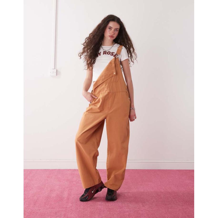 COLLUSION Denim tuinbroek in bruin Bruin