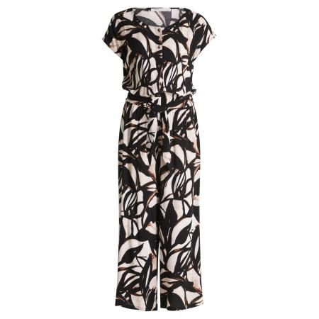 Betty & Co Betty & Co Jumpsuit bruin / zwart / wit