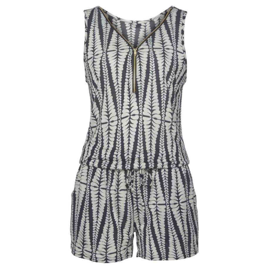 Lascana LASCANA Jumpsuit sand / donkergrijs -