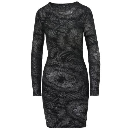 KOROSHI KOROSHI Jurk grijs / zwart