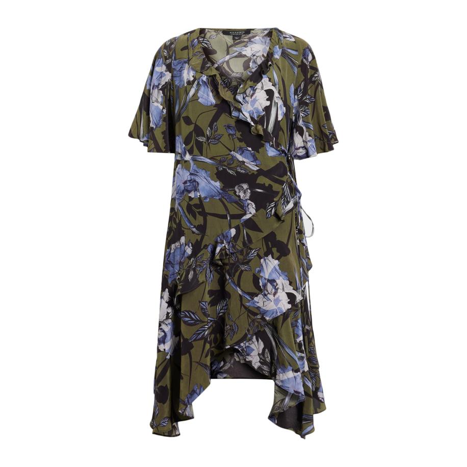 AllSaints AllSaints Jurk MEAGAN opaal / lichtblauw / donkergroen / zwart -