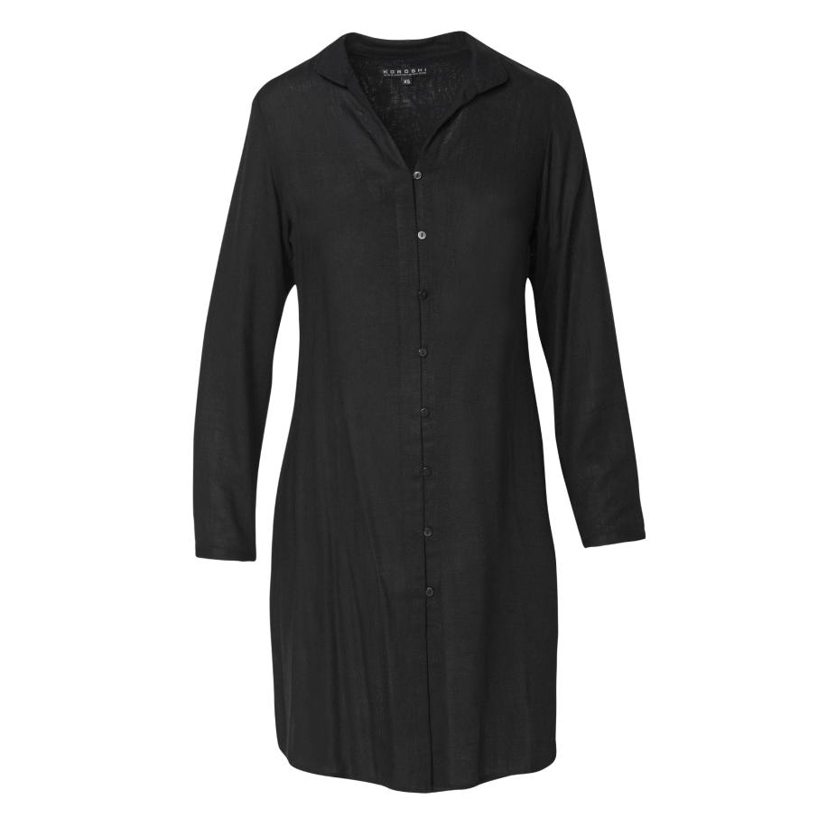 KOROSHI KOROSHI Blousejurk zwart -