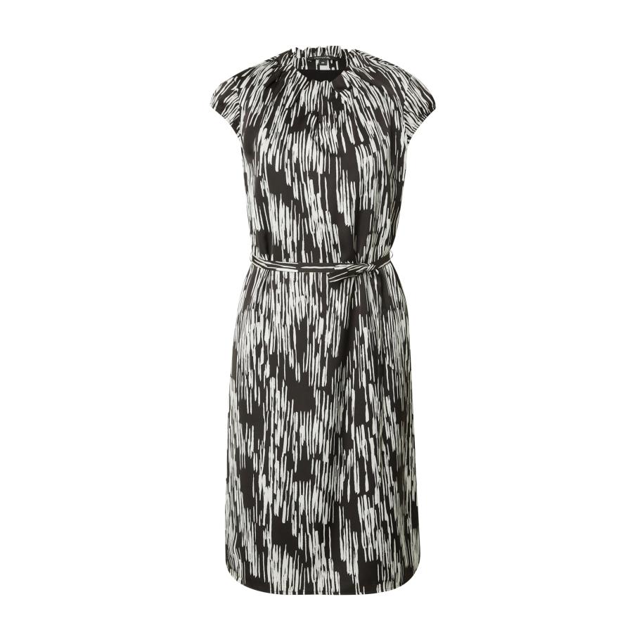 Comma COMMA Jurk zwart / wit -