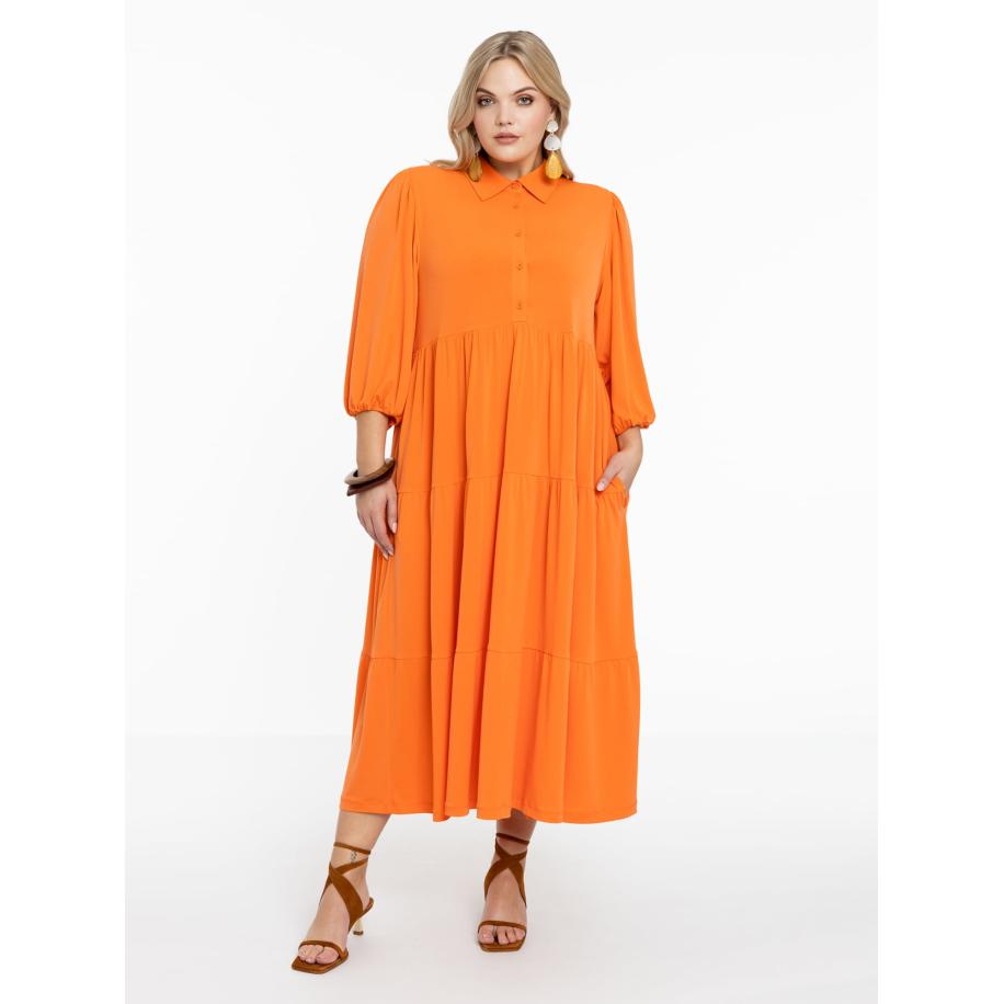Yoek YOEK Blousejurk oranje -