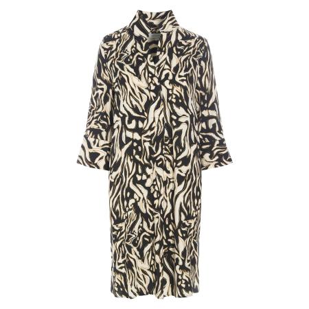 Dea Kudibal Dea Kudibal Blousejurk Kamille beige / geel / zwart