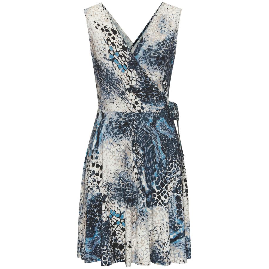 Lascana LASCANA Jurk crème / blauw / opaal / zwart -