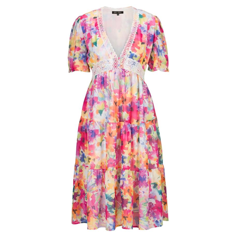 Dine'n'Dance DinenDance Zomerjurk Yasmina gemengde kleuren -