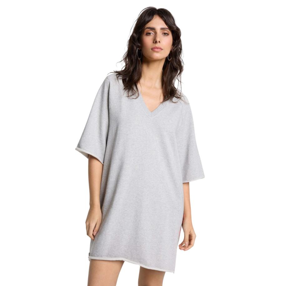 Alix The Label Sweat Jurk Grijs