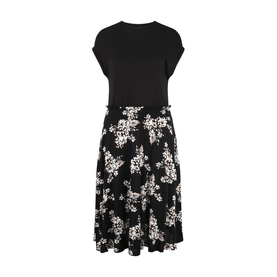 Lascana LASCANA Jurk beige / nude / zwart / wit -