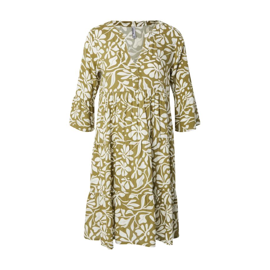 Sublevel Sublevel Jurk olijfgroen / wit -