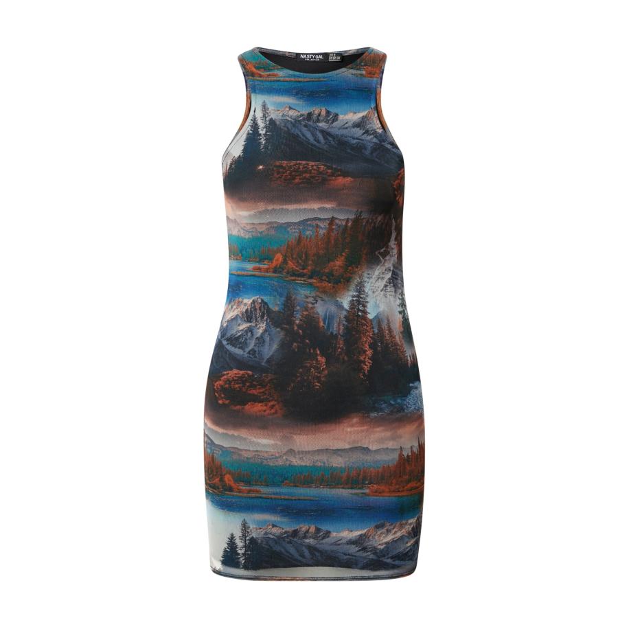 Nasty Gal Jurk blauw / gemengde kleuren Blauw