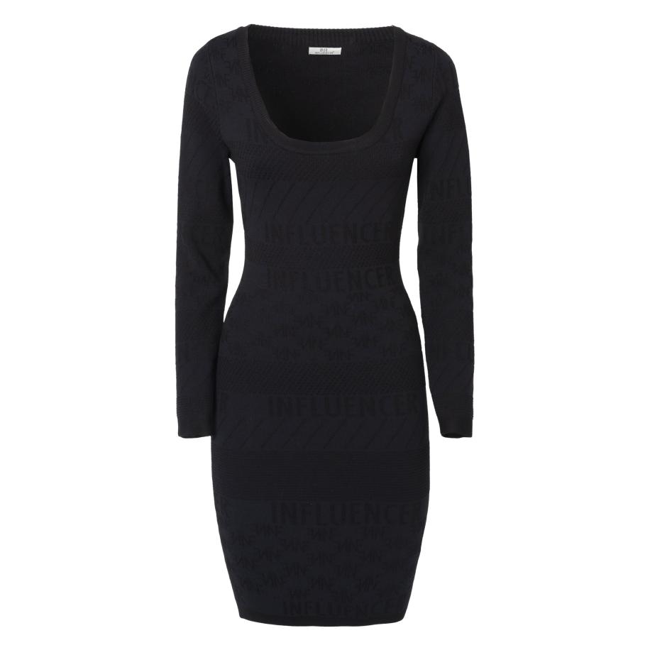 Influencer Influencer Jurk zwart -