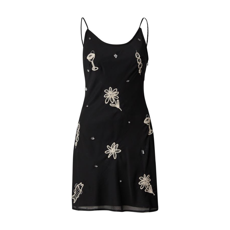 TOPSHOP Jurk zwart / wit Zwart