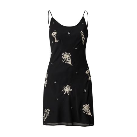 TOPSHOP Jurk zwart / wit